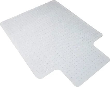 HON Office Chair Mat for Carpet, Heavy Duty, Clear Desk Mat, 36 x 48 in | Protect carpet and floors, clear desk chair mat with extended lip, floor mat, ramped edges, low-pile use, office decor