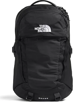 The North Face Recon Everyday Laptop Backpack, Blk/Blk-NPF, One Size | Daypack, Water Repellent, Laptop Sleeve, 2 Water Bottle Pockets