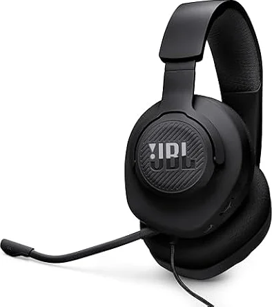 JBL Quantum 100M2 Wired Gaming Headset, Detachable Mic - Black | Memory Foam Ear Cushions And 3.5 Mm Jack Work With PC, PlayStation, Xbox, Nintendo Switch For Immersive PC Gaming Sessions
