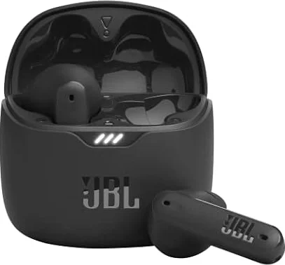 JBL Tune Flex - True Wireless Noise Cancelling Earbuds (Black), Small | JBL Pure Bass Sound, Active Noise Cancelling with Smart Ambient, 4 mics for perfect calls, Up to 32 hours of battery life