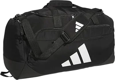 adidas Defender Duffel Bag, Black, OSFA | Ventilated Shoe Compartment, Adjustable Shoulder Strap, Rolls With Your Suitcase, Built To Last, Gym & Travel Ready