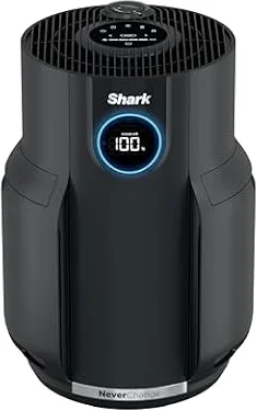 Shark NeverChange Air Purifier, HP152, Charcoal | For Home, Large Room, HEPA-Exceeding Filter with Odor Neutralizer, Captures Pollutants, Pet Dander, Dust, Smoke, and More
