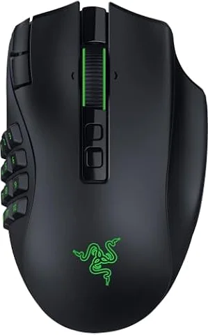 Razer Naga V3 Pro Wireless MMO Gaming Mouse with Swappable Side Plates | 23 Programmable Buttons w/ 3 Swappable Side Plates, HyperScroll Tilt Wheel, 280 Hr Battery, Multi-Mode Connectivity
