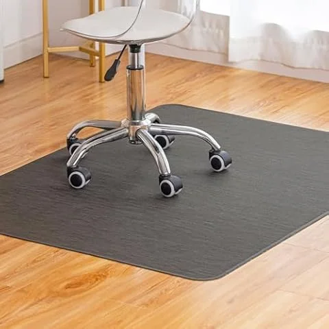Baroyal Office Chair Mat for Hardwood Floor, Anti-Slip PVC, 36 x 48 Inch | Heavy Duty, Waterproof, Woven Plastic Under Desk Rug for Computer Rolling Chair, Wood/Tile/Laminate Hard Floor Protector