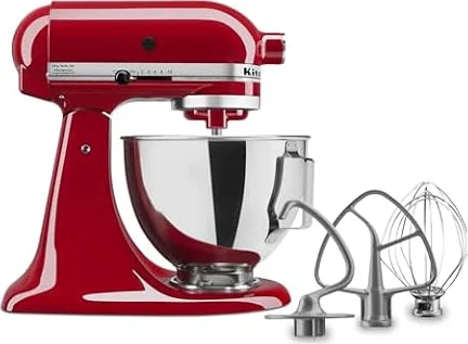 Kitchen Aid Tilt-Head Stand Mixer 4.5 Quart KSM85PBER, Empire Red
