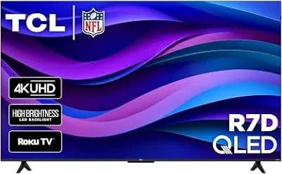 TCL 75-Inch Class R7D Series 4K UHD HDR Roku Smart TV | Game Accelerator 120, FullView Bezel-Less Design | Television for Living Room & Home Theater (75R7D, 2026) Streaming Live News, Sports & Movies