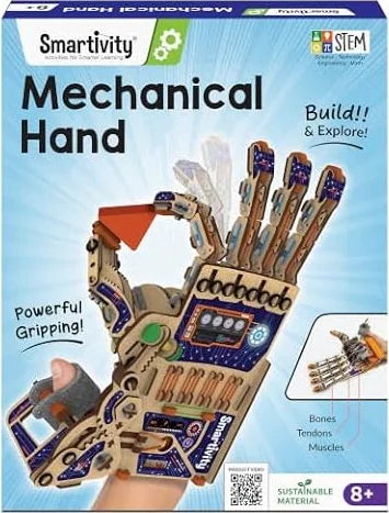 Smartivity Robotic Mechanical Hand STEM Toy for Kids 8-14 | Parents' Choice Award Winner | Superhero STEM Toy | Birthday Gift for Boys & Girls Ages 8,9,10,11,12,13,14