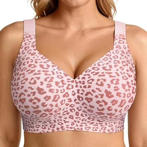 LetsJoli Jelly Bras for Women No Underwire Plus Size Push Up Supportive